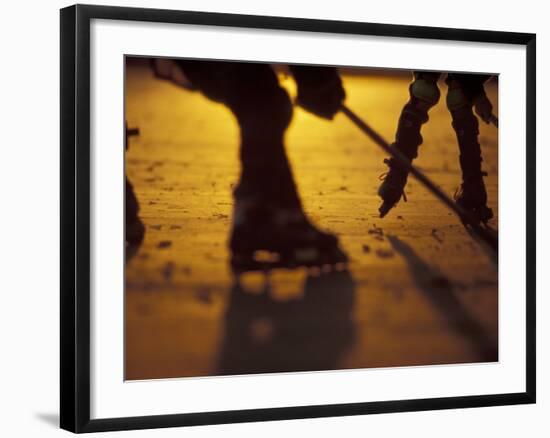 Street Hockey-Lee Kopfler-Framed Photographic Print