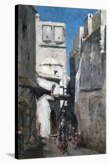 Street in Algiers, C1864-1892-Marc Alfred Chataud-Stretched Canvas