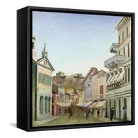 Street in Athens-Tivadar Csontváry-Kosztka-Framed Stretched Canvas