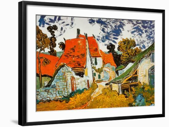 Street in Auvers (Les Toits Rouges), c.1890-Vincent van Gogh-Framed Art Print