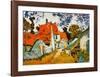 Street in Auvers (Les Toits Rouges), c.1890-Vincent van Gogh-Framed Art Print