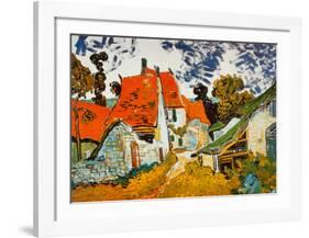 Street in Auvers (Les Toits Rouges), c.1890-Vincent van Gogh-Framed Art Print