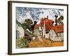 Street in Auvers (Les Toits Rouges), c.1890-Vincent van Gogh-Framed Giclee Print