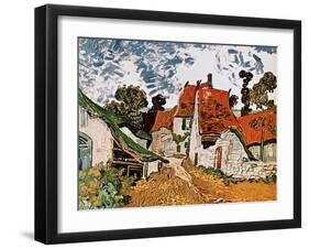 Street in Auvers (Les Toits Rouges), c.1890-Vincent van Gogh-Framed Giclee Print