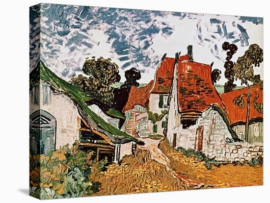 Street in Auvers (Les Toits Rouges), c.1890-Vincent van Gogh-Stretched Canvas