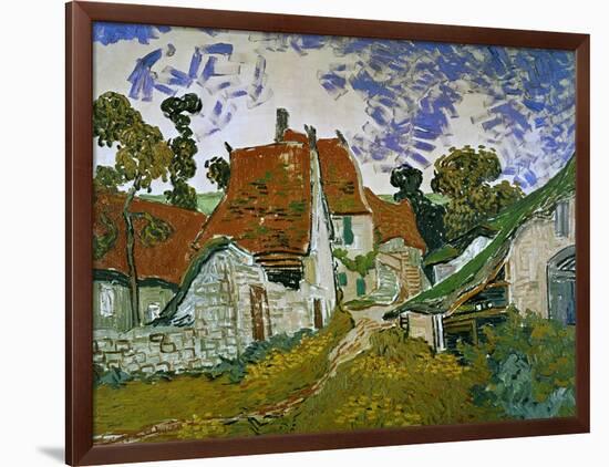 Street in Auvers (Les Toits Rouges), c.1890-Vincent van Gogh-Framed Giclee Print