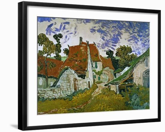 Street in Auvers (Les Toits Rouges), c.1890-Vincent van Gogh-Framed Giclee Print