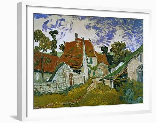 Street in Auvers (Les Toits Rouges), c.1890-Vincent van Gogh-Framed Giclee Print