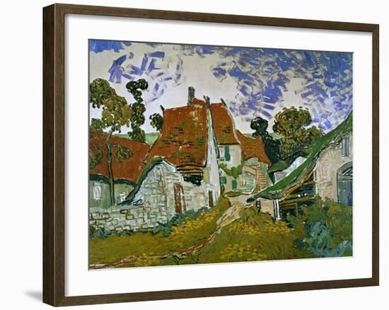 Street in Auvers (Les Toits Rouges), c.1890-Vincent van Gogh-Framed Giclee Print