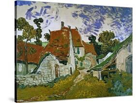 Street in Auvers (Les Toits Rouges), c.1890-Vincent van Gogh-Stretched Canvas