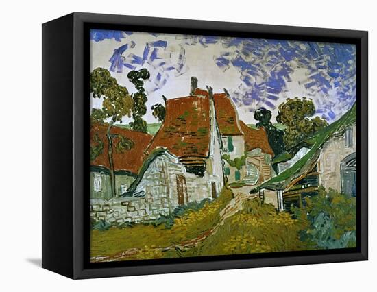 Street in Auvers (Les Toits Rouges), c.1890-Vincent van Gogh-Framed Stretched Canvas