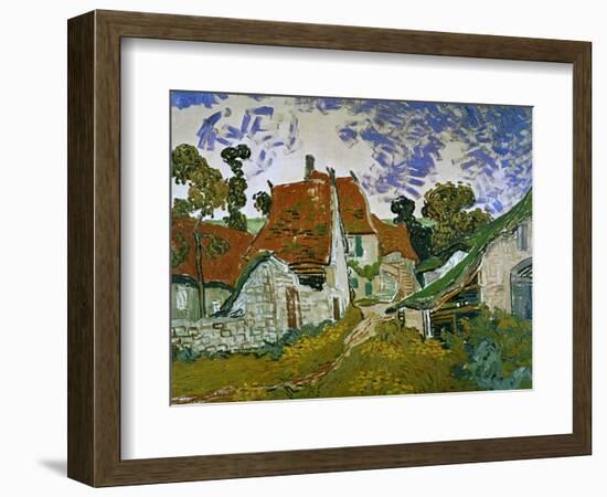 Street in Auvers (Les Toits Rouges), c.1890-Vincent van Gogh-Framed Giclee Print