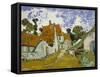 Street in Auvers-Sur-Oise-Vincent van Gogh-Framed Stretched Canvas