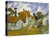 Street in Auvers-Sur-Oise-Vincent van Gogh-Stretched Canvas