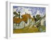 Street in Auvers-Sur-Oise-Vincent van Gogh-Framed Giclee Print