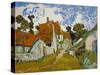 Street In Auvers-Vincent van Gogh-Stretched Canvas