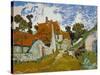 Street In Auvers-Vincent van Gogh-Stretched Canvas