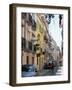 Street in Bairro Alto, Lisbon, Portugal-Yadid Levy-Framed Photographic Print