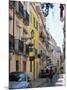 Street in Bairro Alto, Lisbon, Portugal-Yadid Levy-Mounted Photographic Print