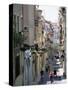 Street in Bairro Alto, Lisbon, Portugal-Yadid Levy-Stretched Canvas