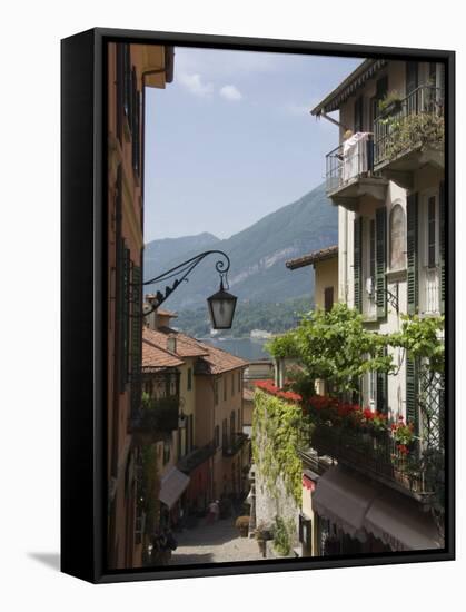 Street in Bellagio, Lake Como, Lombardy, Italy, Europe-James Emmerson-Framed Stretched Canvas