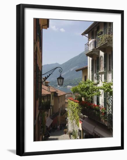 Street in Bellagio, Lake Como, Lombardy, Italy, Europe-James Emmerson-Framed Photographic Print