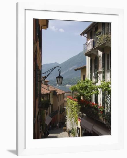 Street in Bellagio, Lake Como, Lombardy, Italy, Europe-James Emmerson-Framed Photographic Print