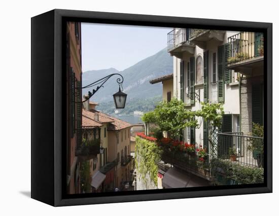 Street in Bellagio, Lake Como, Lombardy, Italy, Europe-James Emmerson-Framed Stretched Canvas