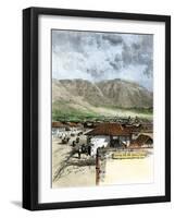 Street in Bogota, Columbia, 1880s-null-Framed Giclee Print