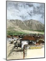 Street in Bogota, Columbia, 1880s-null-Mounted Giclee Print