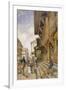 Street in Bombay, from 'India Ancient and Modern', 1867 (Colour Litho)-William 'Crimea' Simpson-Framed Giclee Print