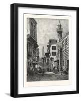 Street in Cairo, Egypt, 1879-null-Framed Giclee Print