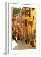 Street in Chania, Crete, Greece, Europe-Christian Heeb-Framed Photographic Print