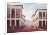 Street in City of Desterro in Province of Miras Gerais, by Victor Meirelles De Lima, 1851-null-Framed Giclee Print