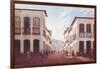 Street in City of Desterro in Province of Miras Gerais, by Victor Meirelles De Lima, 1851-null-Framed Giclee Print