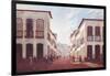 Street in City of Desterro in Province of Miras Gerais, by Victor Meirelles De Lima, 1851-null-Framed Giclee Print