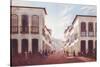 Street in City of Desterro in Province of Miras Gerais, by Victor Meirelles De Lima, 1851-null-Stretched Canvas