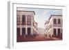 Street in City of Desterro in Province of Miras Gerais, by Victor Meirelles De Lima, 1851-null-Framed Premium Giclee Print