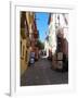 Street in Collioure France-Marilyn Dunlap-Framed Art Print
