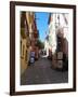 Street in Collioure France-Marilyn Dunlap-Framed Art Print