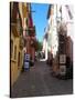 Street in Collioure France-Marilyn Dunlap-Stretched Canvas