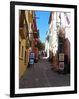 Street in Collioure France-Marilyn Dunlap-Framed Art Print