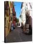 Street in Collioure France-Marilyn Dunlap-Stretched Canvas