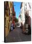 Street in Collioure France-Marilyn Dunlap-Stretched Canvas