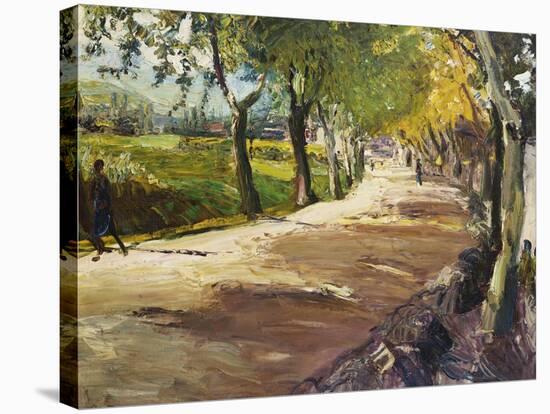 Street in Godramstein; Strasse Bei Godramstein-Max Slevogt-Stretched Canvas