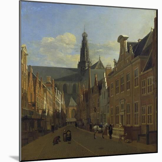 Street in Haarlem, C. 1680-Gerrit Adriaensz Berckheyde-Mounted Giclee Print