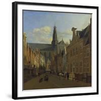 Street in Haarlem, C. 1680-Gerrit Adriaensz Berckheyde-Framed Giclee Print