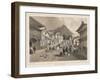 Street in Hakodadi, Litho by Sarony and Co., 1855-Peter Bernhard Wilhelm Heine-Framed Giclee Print