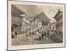 Street in Hakodadi, Litho by Sarony and Co., 1855-Peter Bernhard Wilhelm Heine-Mounted Giclee Print