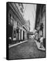 Street in Havana Cuba Photograph - Havana, Cuba-Lantern Press-Framed Stretched Canvas